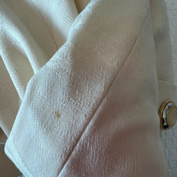 Escada Women's Jacket Size:34 In Cream Yellow - Picture 11 of 16